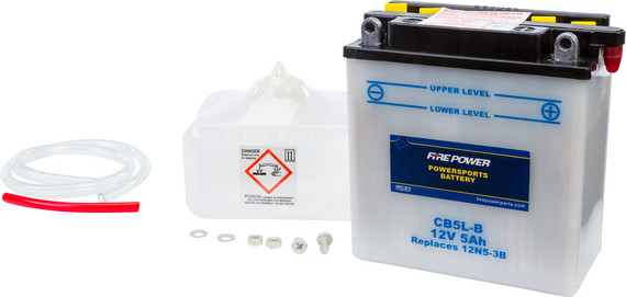 Fire Power Battery W/Acid CB5L-B 12V Heavy Duty