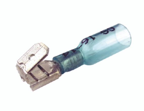 Seachoice Clear Seal 16-14 Ga. Quick-Disconnect Multi-Stack Heat-Shrink Connector Blue 25/Bag 50-60329