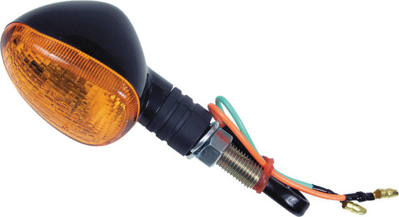 Fire Power Oval Marker Light Front Black- 60-1378