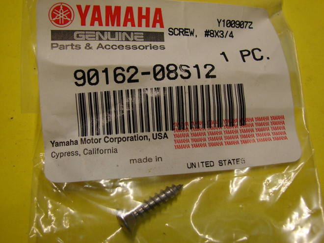 Yamaha OEM SCREW #8X3/4 90162-08S12-00