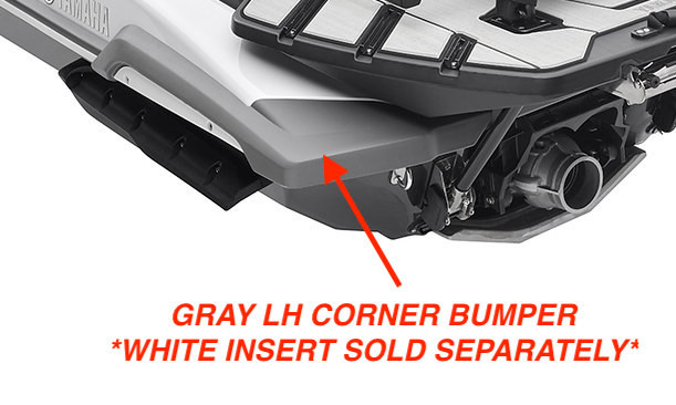 Yamaha FX 2019+ GRAY Rear Corner Bumper LH Port SideStern 1