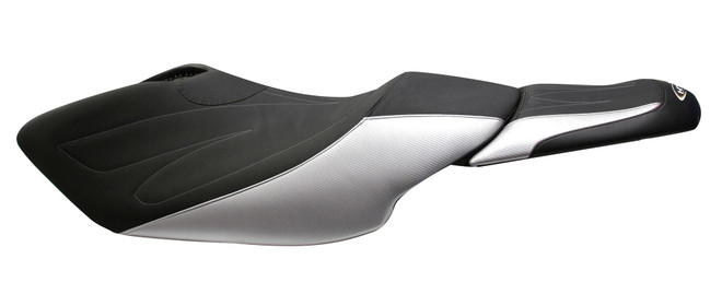 Hydro-Turf Premier Seat Cover For Yamaha FZS / FZR (2009-2016) Black/Silver AZ-SEWFZS-B