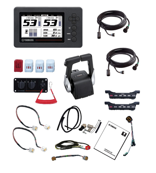 Yamaha Command Link Twin Engine 6YC Display Kit with 704 Control