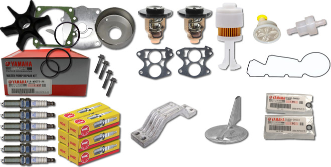 YAMAHA OX66 SX250TXR Maintenance Kit Fuel Filter Water Pump Rebuild Spark Plugs