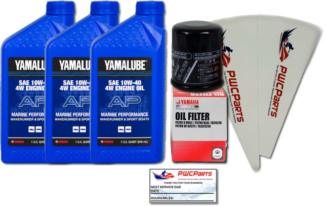 YAMAHA 2024+ 1.9L FX-HO VX-HO AR SX 190 Oil Change Kit w/ Funnel Reminder Decal PWC-YM-4212-KT