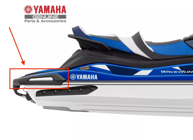 YAMAHA 2023-2024 VX-HO Crs REAR RH Corner Black Bumper Gunwale F4N-U2504-S0-00