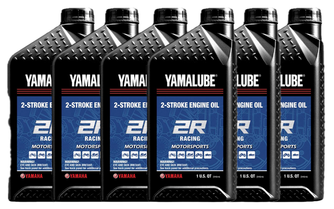 6x Pack YAMAHA Yamalube OEM 2R 2-Stroke MX ATV MC Racing Oil LUB-2STRK-R1-12