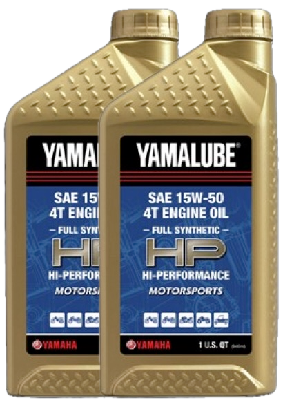 2x Pack YAMAHA Yamalube OEM Full-Synthetic 15W-50 HP Oil LUB-15W50-FS-12