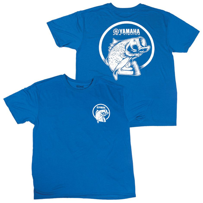 YAMAHA PRO Fishing Fresh Water Short Sleeve Tee Blue CRP-18TPF-BL