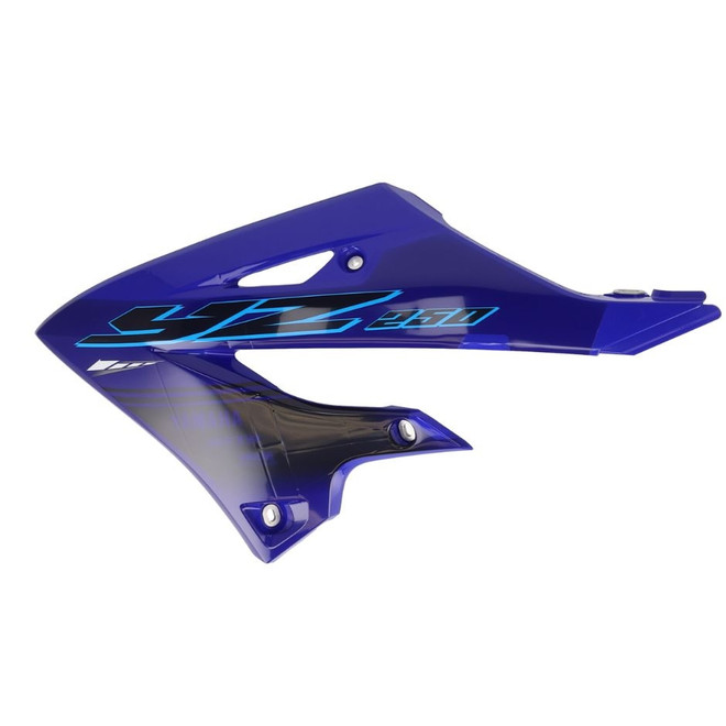YAMAHA OEM Radiator Shroud with Graphics Blue Left/Right YZ250 2022-2024