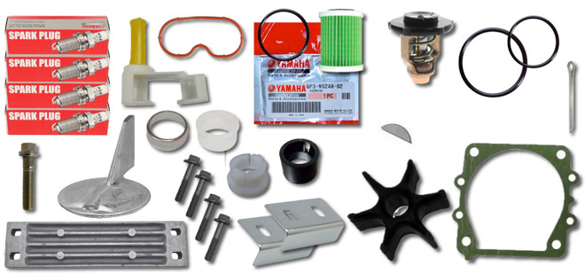 YAMAHA OEM Outboard Motor F150XCA F150LCA VF150LA F175LA F175XA F200XB F200LB F200XSA 100-HOUR Service Maintenance Kit 6DA-W006A-00-00