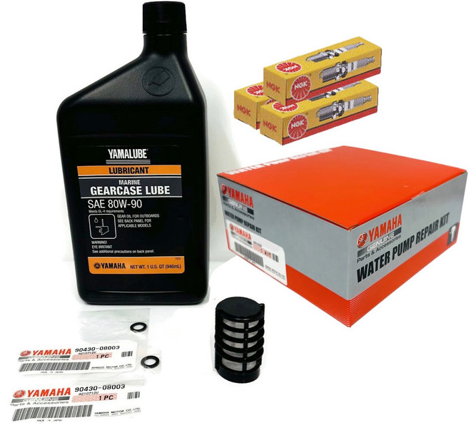 YAMAHA 90 HP 2-Stroke 100 Hour Service Maintenance Kit with Water Pump Repair Kit Cooling - 2000

This Yamaha 100-hour service maintenance kit services the following Yamaha outboard models:

90 2-Stroke (2000)