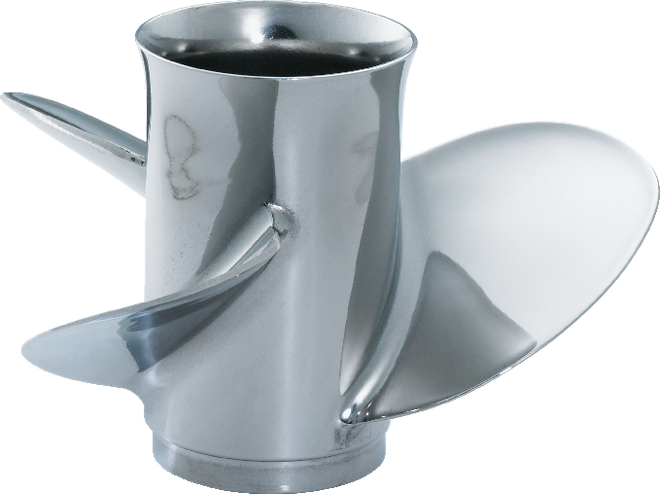 YAMAHA G Series Turbo Hot Shot Stainless Steel Propeller 3 Blade 10 1/2" Diameter x 15" Pitch RH Rotation MAR-10515-HR-C0