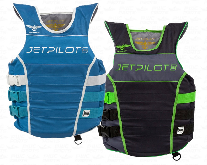 JETPILOT F-86 SABRE Nylon CGA 3-Buckle PFD Vest Side Entry Blue