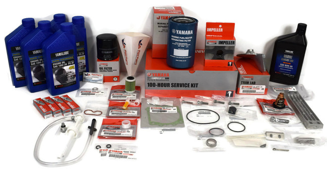 YAMAHA OEM Outboard Motor F150XCA F150LCA VF150LA F175LA F175XA F200XB F200LB F200XSA 100-HOUR Service Maintenance Kit 6DA-W006A-00-00 LUB-MRNMR-KT-20 LUB-20W40-FC-12