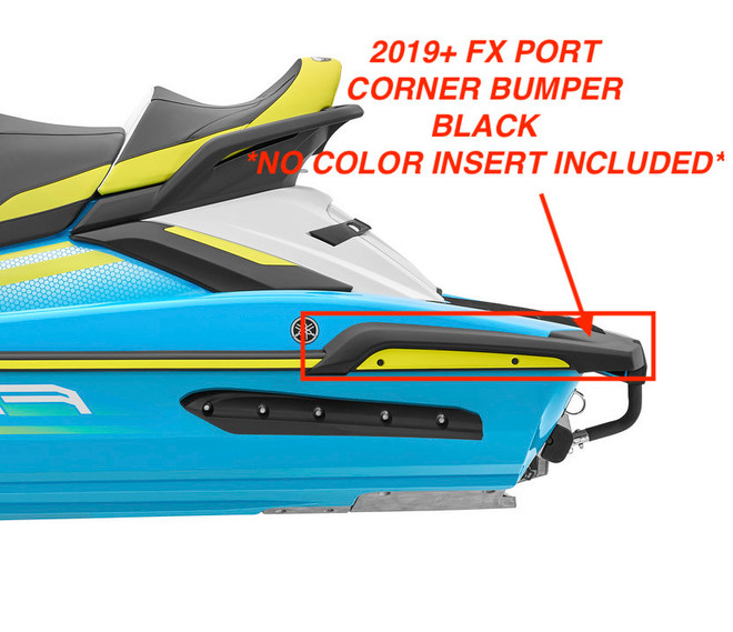 Yamaha FX 2019+ BLACK Rear Corner Bumper LH Port Side Stern 1