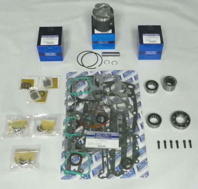 WSM Powerhead Rebuild Kit for Chrysler / Force 75 Hp 3 Cylinder 1996-1998 .040 Over 100-210-14