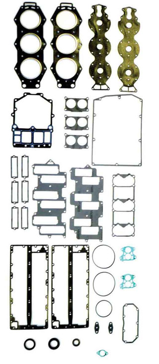 WSM Powerhead Gasket Kit for Yamaha 150 - 225 HP 1987-2008 Horizontal Reeds 64F-W0001-01-00, 64H-W0001-00-00 500-347