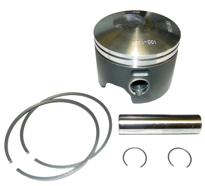 WSM Piston Kit for Johnson / Evinrude 75 - 175 HP Ficht Port .010 Over 100-133-04PK