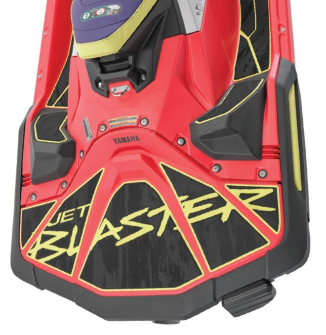 YAMAHA OEM Jet Blaster Footwell Mat 2025+ JetBlaster Black/Yellow F5R-U3580-T0-0B