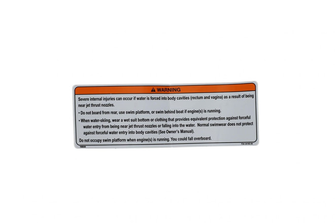 YAMAHA OEM Warning Label F3A-U416G-00-00
