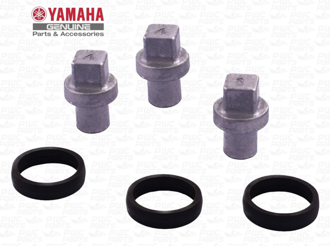 Yamaha F175 & F200 2.8L Internal Crankcase Anode Kit Includes 3