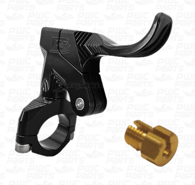BLOWSION Billet Finger Throttle Lever Yamaha 2-stroke ALL BLACK w/ Yama Adapter