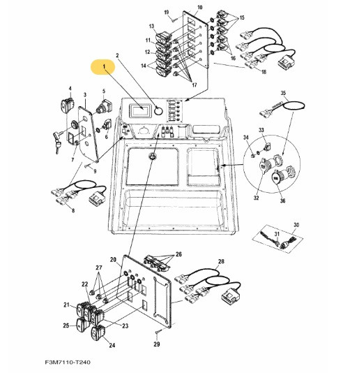 YAMAHA OEM Display Unit F3M-U8K12-00-00