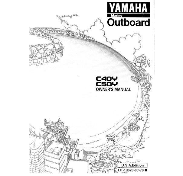 YAMAHA OEM Owner's Manual 2000 - C40Y/C50Y - LIT-18626-03-76 Models 40V/50H, C40TLRY, C50TLRY, MC40TLR, MC50TLR