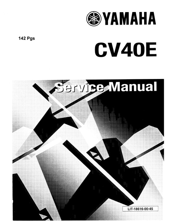 YAMAHA OEM Service Manuals - 40hp 2 Stroke - LIT-18616-00-45 Models C40ELR, C40ELRP, C40ELRQ, C40ELRR, C40ELRT, C40MSH, C40MSHQ, C40MSHR, C40MSHT, C40PLR, C40PLRQ, C40P LRR, C40PLRT, CV40ELD, MC40ELRP, MC40ELRQ