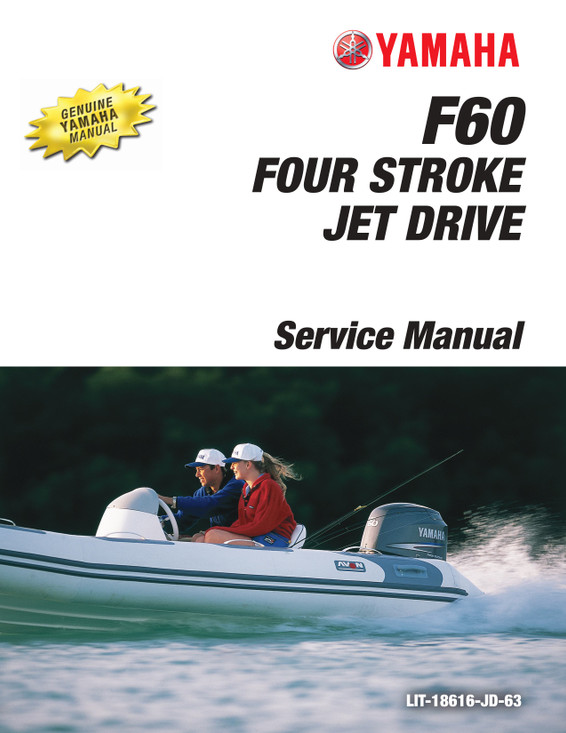 YAMAHA OEM Outboard Service Manual (MFG 2011-2012) - LIT-18616-JD-63 Models F50/F60 EFI, F60A, F60JA, F60TJR, MF60JA, MF60TJR