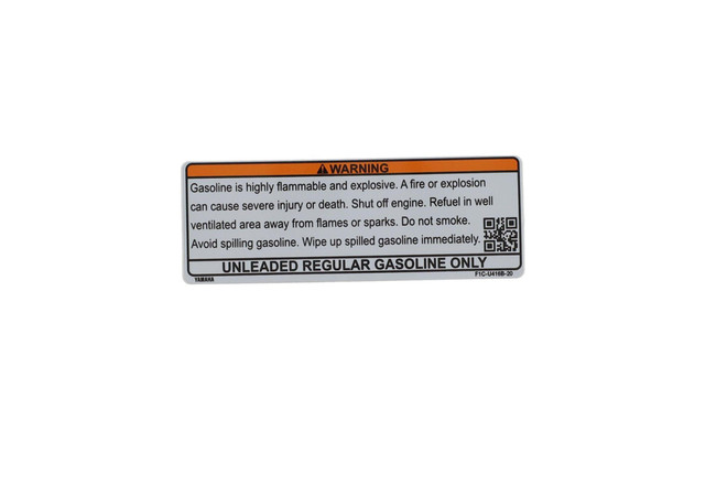 確認用16 YAMAHA OEM Warning Label F1C-U416B-20-00