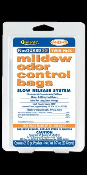 Starbrite NosGuard SG Mildew Odor Control Bags Slow Release System