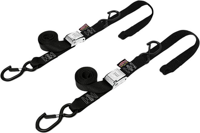 POWERTYE 1 1/2 Fat Ratchet Straps W/soft Tye & Secure Hooks for PWC / Personal Watercraft | 30572-ST | 29-1094