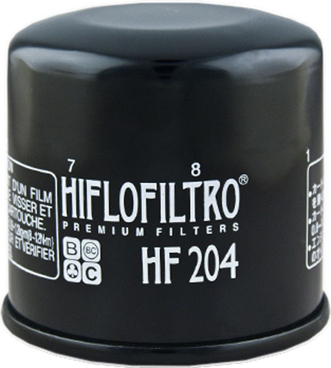 HIFLOFILTRO Oil Filter 16 in, Chrome for PWC / Personal Watercraft | Fits Honda, Kawasaki, Yamaha | HF204 | 550-0204