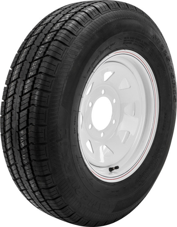 AWC Trailer Tire & 8 Spoke Steel Wheel Assembly White for PWC / Personal Watercraft | TA2056060-71R225E-A | 58-8176