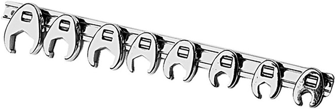 PERFORMANCE TOOL 3/8 Crow Foot SAE Wrench Set 3/8", Chrome for PWC / Personal Watercraft | W351 | 117-1062