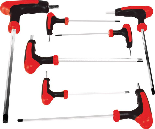 PERFORMANCE TOOL SAE T-handle Set 3/32", Chrome for PWC / Personal Watercraft | W1711 | 117-1036