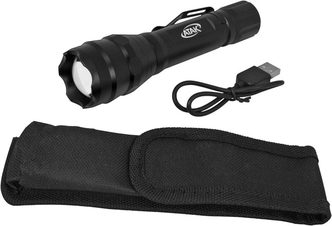 PERFORMANCE TOOL Rechargeable LED Flashlight Black, aluminum for PWC / Personal Watercraft | 550 | 117-1125