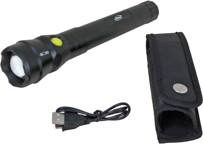 PERFORMANCE TOOL Rechargeable LED Flashlight Black, aluminum for PWC / Personal Watercraft | 552 | 117-1127