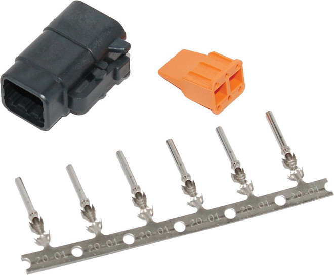 NAMZ CUSTOM CYCLE Deutsch DTM Plug And Wedgelock Black for PWC / Personal Watercraft | MDP-6B | 850-08049