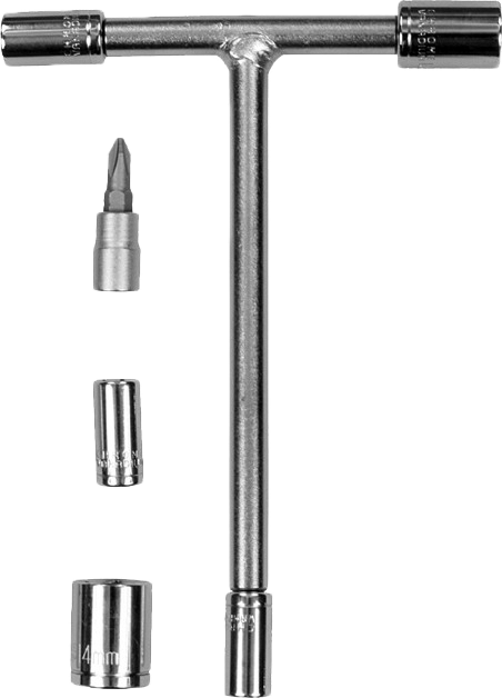 FIRE POWER T-handle Trail Tool 1/4", Chrome for PWC / Personal Watercraft | 0607116 | 57-7050