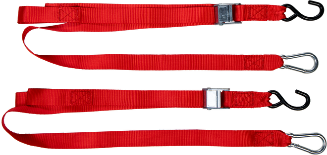 FIRE POWER 1½ TIE DOWNS 6', Chrome, nylon for PWC / Personal Watercraft | 29-13057 | 29-13057