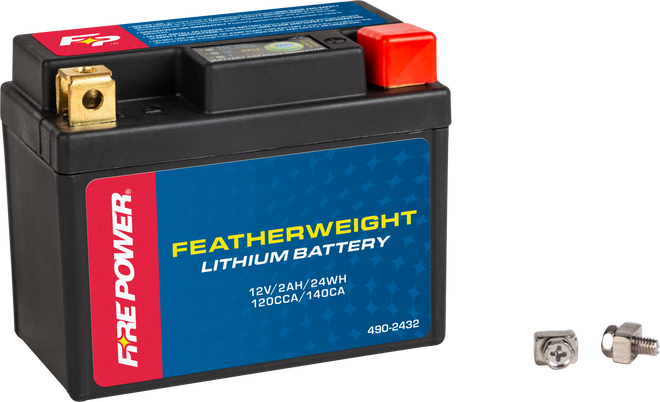 FIRE POWER Featherweight Lithium Battery for PWC / Personal Watercraft | Fits Yamaha | LFP03L-B | 490-2432