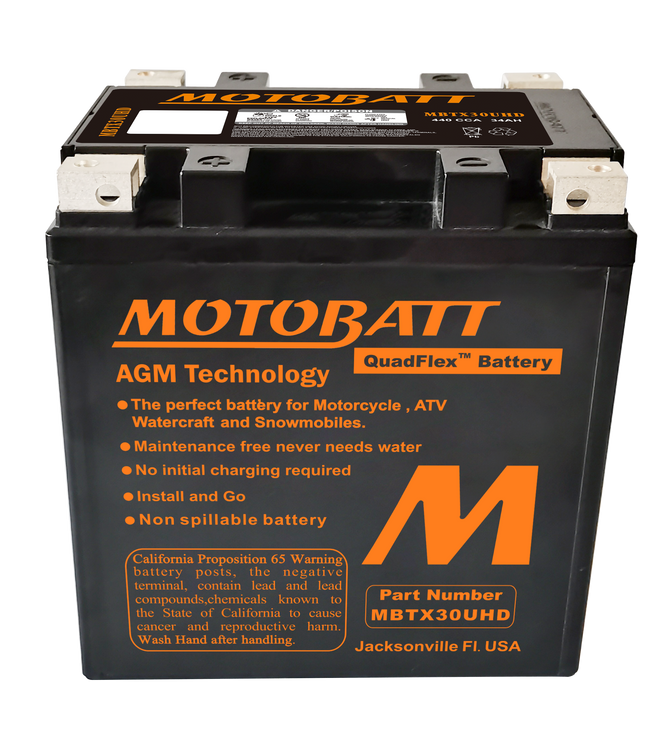 MOTOBATT Quadflex AGM Batteries for PWC / Personal Watercraft | MBTX30UHD | 491-1007