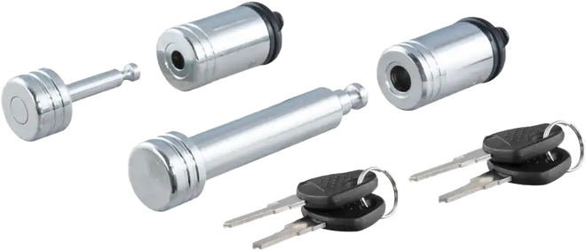 CURT Hitch & Coupler Lock Kits 5/8", Chrome for PWC / Personal Watercraft | 23526 | 52-3069