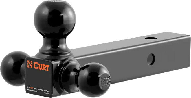 CURT Multi-ball Mount 2" x 2", Black for PWC / Personal Watercraft | 45652 | 52-3018