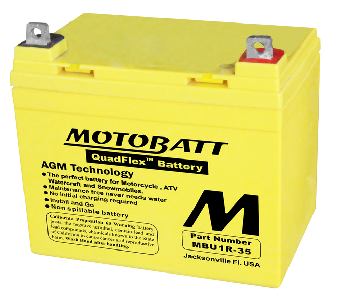 MOTOBATT Quadflex AGM Batteries for PWC / Personal Watercraft | MBU1-35 | 491-1026