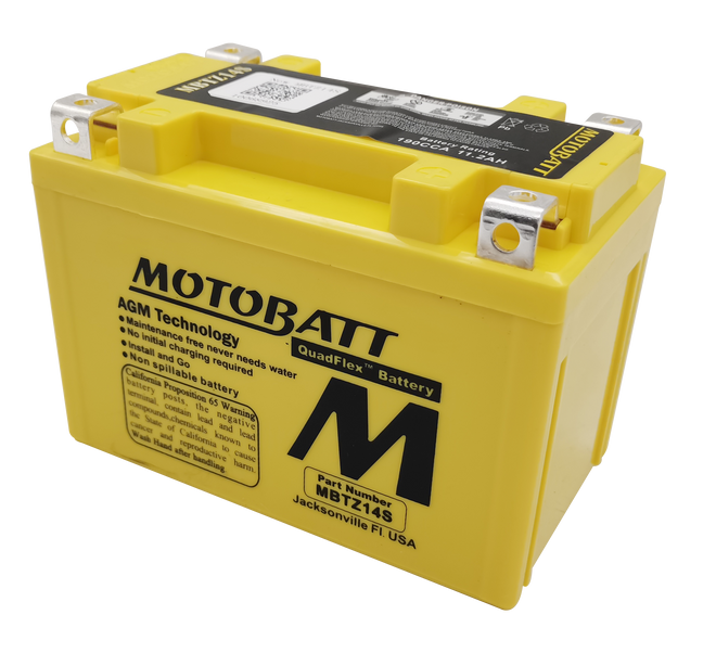 MOTOBATT Quadflex AGM Batteries for PWC / Personal Watercraft | MBTZ14S | 491-1010