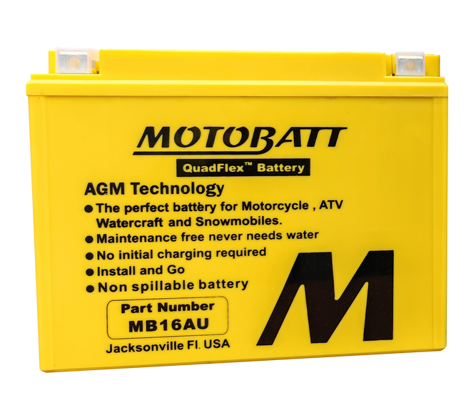 MOTOBATT Quadflex AGM Batteries for PWC / Personal Watercraft | MB16AU | 491-1027